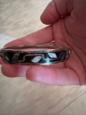 vintage silver bangle bracelet